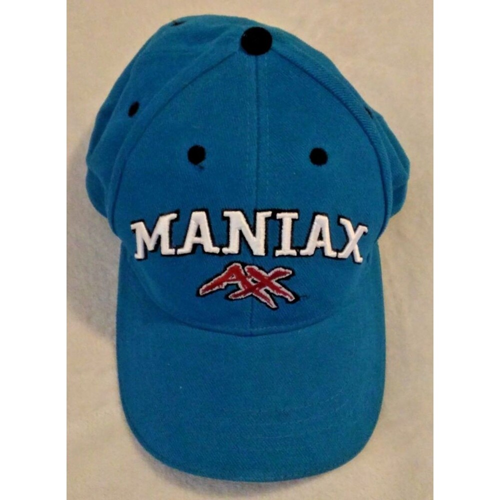 Vintage Memphis Maniax XFL Football Hat Mens Adjustable Strapback Blue Cap AX